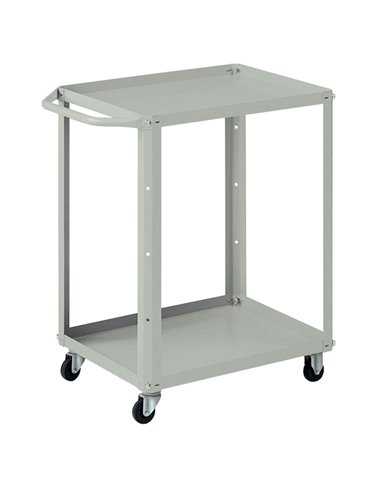 Carrello 2 vasche da 60x45cm grigio C542 Tecnotelai CARRELLI E ROLL CONTAINER