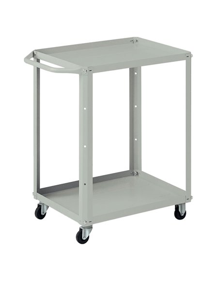 Carrello 2 vasche da 60x45cm grigio C542 Tecnotelai CARRELLI E ROLL CONTAINER
