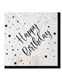 20 tovaglioli in carta 33x33cm Happy Birthday Big Party 74547