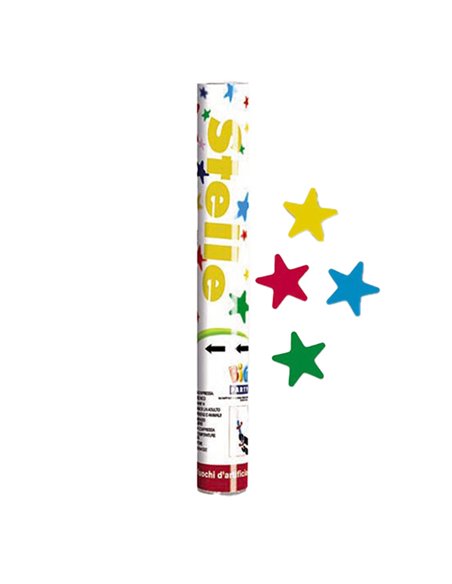 Sparacoriandoli Cannon Stelle assortite gittata 8mt Big Party 50064