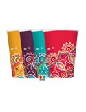 8 bicchieri in carta cc.200 Mandala Big Party 75760