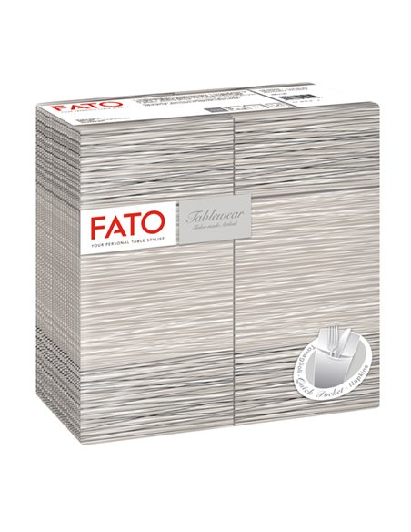 40 tovaglioli portaposate 40x40cm Linea tablewear Millerighe Polvere Fato 88471500