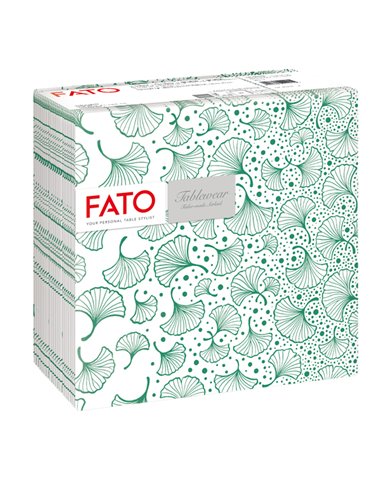 50 tovaglioli 40x40cm Linea tablewear Biloba verde foresta Fato 88453800