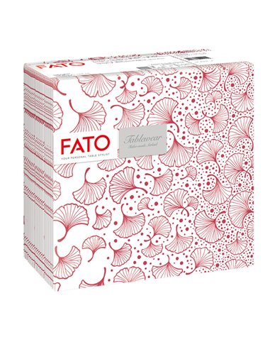50 tovaglioli 40x40cm Linea tablewear Biloba bordeaux Fato 88453700