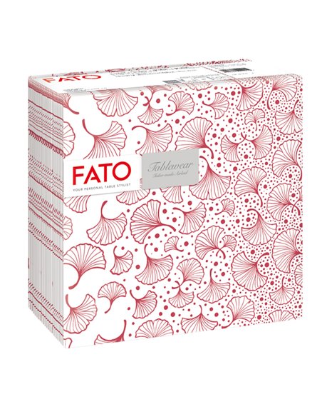 50 tovaglioli 40x40cm Linea tablewear Biloba bordeaux Fato 88453700