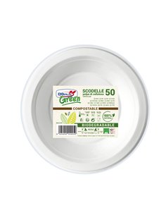 50 Scodelle in polpa 450ml biodegradabili Dopla Green art. 07762 07762 DOPLA PIATTI MONOUSO