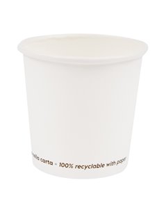 50 Bicchieri in carta FSC 200ml bianco Signor Bio PGC008BIO50C
