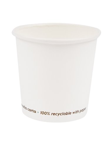 50 Bicchieri in carta FSC 200ml bianco Signor Bio PGC008BIO50C