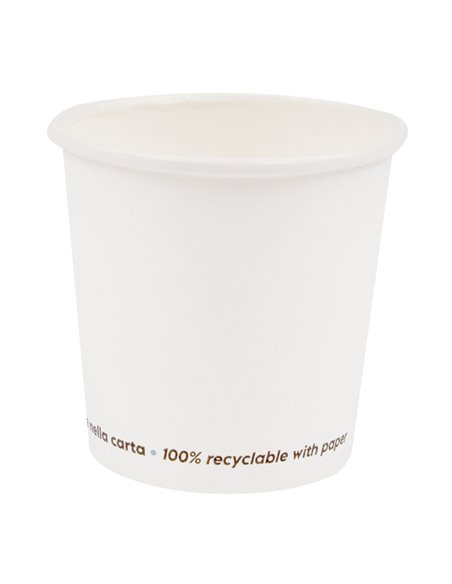 50 Bicchieri in carta FSC 200ml bianco Signor Bio PGC008BIO50C
