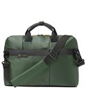 Borsa Office Bag Job slim dim.43x33x10cm tessuto tecnico verde INTEMPO 9216JBL24