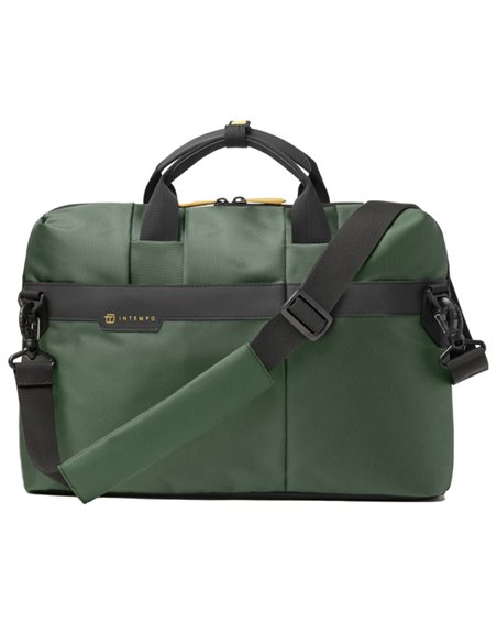 Borsa Office Bag Job slim dim.43x33x10cm tessuto tecnico verde INTEMPO 9216JBL24