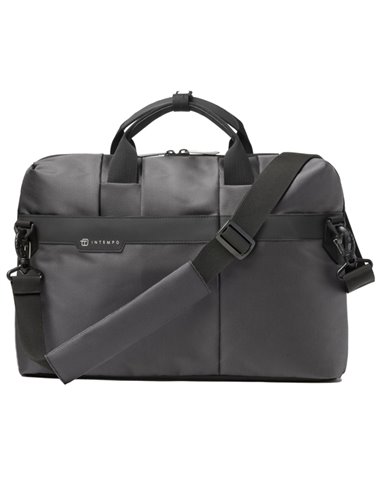 Borsa Office Bag Job slim dim.43x33x10cm tessuto tecnico antracite INTEMPO 9216JBL34 IN TEMPO BORSE-CARTELLE-VALIGIE
