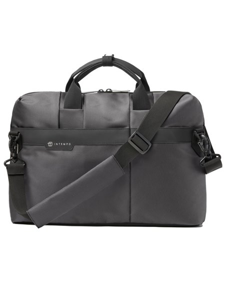 Borsa Office Bag Job slim dim.43x33x10cm tessuto tecnico antracite INTEMPO 9216JBL34 IN TEMPO BORSE-CARTELLE-VALIGIE