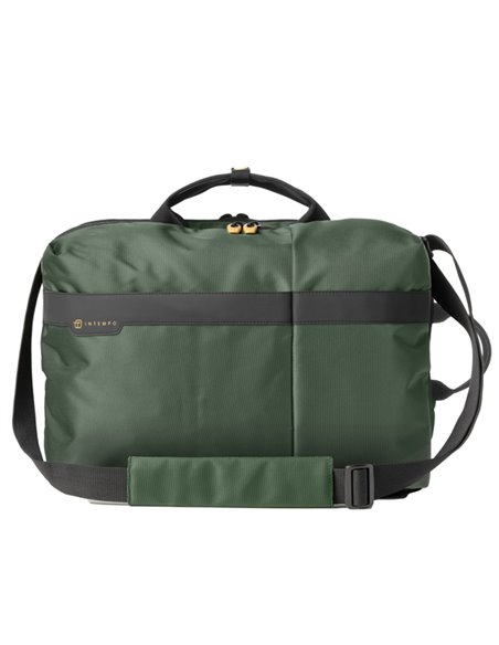 Borsa Bi-Bag Job dim.43x33x16cm tessuto tecnico verde INTEMPO 9235JBL24 IN TEMPO BORSE-CARTELLE-VALIGIE