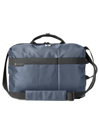 Borsa Bi-Bag Job dim.43x33x16cm tessuto tecnico blu INTEMPO 9235JBL32 IN TEMPO BORSE-CARTELLE-VALIGIE