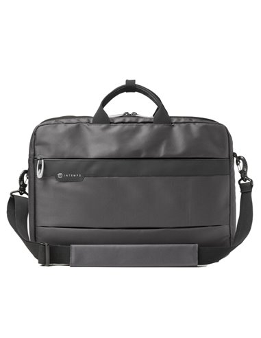 Borsa Office Bag Job dim.44x34x12cm tessuto tecnico antracite INTEMPO 9236JBL34