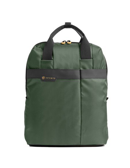Zaino Job dim. 31x45x15cm tessuto tecnico verde INTEMPO 9238JBL24