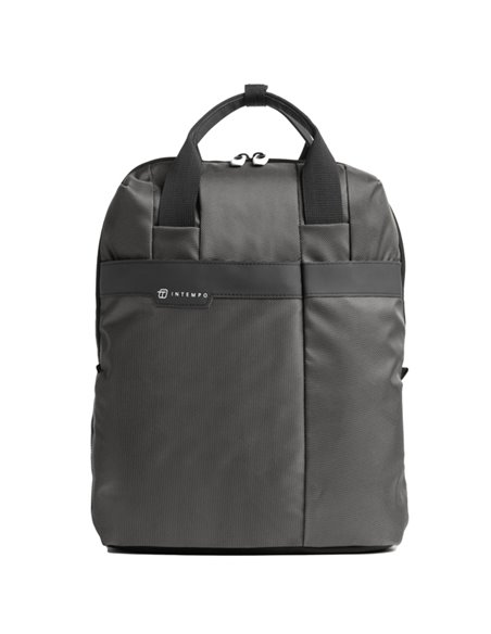 Zaino Job dim. 31x45x15cm tessuto tecnico antracite INTEMPO 9238JBL34 IN TEMPO BORSE-CARTELLE-VALIGIE