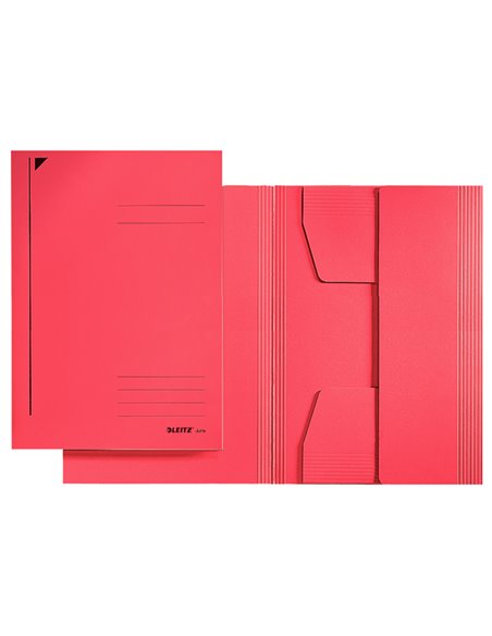 Cartellina 3 lembi rosso 24,3X34cm Leitz 39220225 LEITZ CARTELLINE A TRE LEMBI