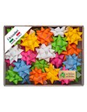 100 stelle nastro similpaper 15mmxØ6,5cm colori assortiti primavera Brizzolari 00221499