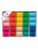 25 rocche nastro similpaper 10mtx10mm colori assortiti primavera Brizzolari 00225499