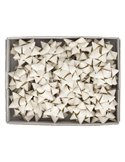 36 stelle nastro carta erba 20mmxØ9cm avorio Brizzolari 02739625