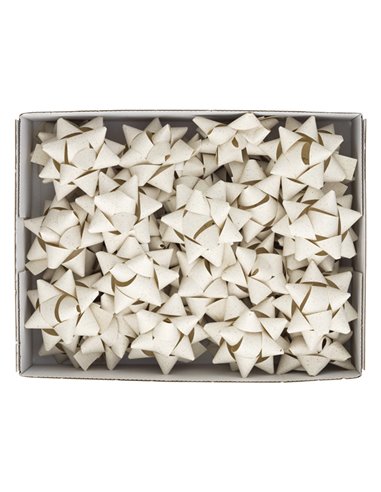 36 stelle nastro carta erba 20mmxØ9cm avorio Brizzolari 02739625