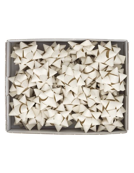 36 stelle nastro carta erba 20mmxØ9cm avorio Brizzolari 02739625