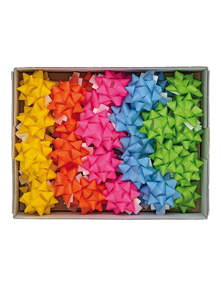 36 stelle nastro carta ecocolor 20mmxØ9cm colori ass. primavera Brizzolari 02466899