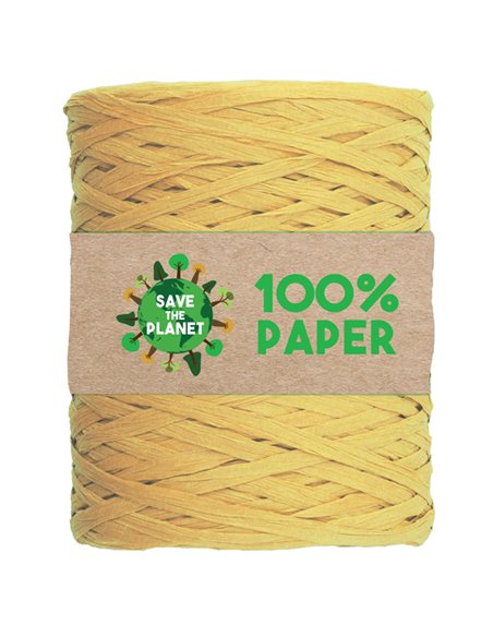 Rafia in carta 100mt colore giallo 02 Brizzolari 02595802 BRIZZOLARI NASTRI-FIOCCHI-STELLE