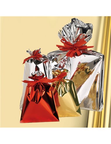 25 buste regalo ppl metal lucido 50x75cm oro senza patella adesiva U-814ARRY9PAD PNP BUSTE E FOGLI CRYSTAL