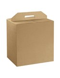 Scatola panettone+bottiglia L280xP200mm H350mm liscio avana Scotton 38535