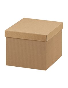 Scatola c/coperchio 400x285x240mm onda avana Scotton 35302C SCOTTON CESTI REGALO E BOMBONIERE
