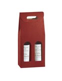 Scatola 2 bottiglie 180x90x385mm Seta bordeaux Scotton 36108C