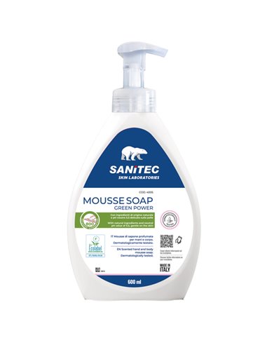 Sapone in mousse 600ml Green Power Sanitec 4005