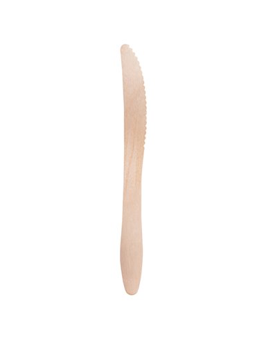 100 Coltelli monouso in legno 16,5cm Signor Bio WCK100BIO100C