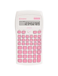 Calcolatrice scientifica OS 134/10 BeColor bianco con tasti rosa Osama OS 84019161