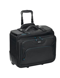 Trolley in tessuto tecnico nero linea Bluetech City Time 60907 City Time BORSE-CARTELLE-VALIGIE