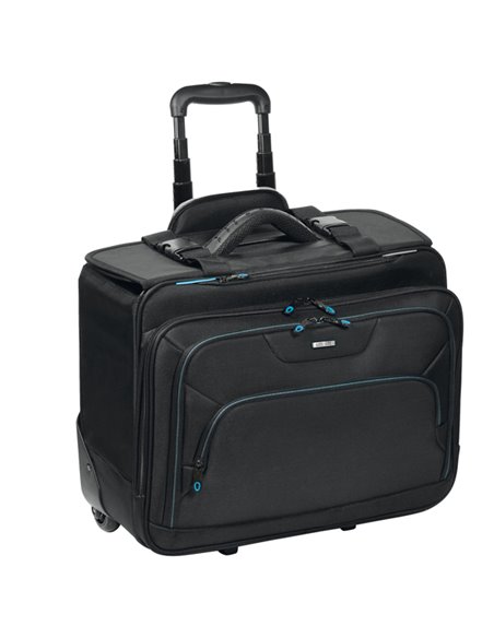 Trolley in tessuto tecnico nero linea Bluetech City Time 60907 City Time BORSE-CARTELLE-VALIGIE