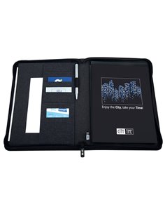 Portablocco Flap tessuto tecnico f.to A4 nero City Time 61917 City Time BORSE-CARTELLE-VALIGIE 2