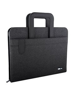 Portablocco Flap tessuto tecnico c/manici Flap f.to A4 nero City Time 61920 City Time BORSE-CARTELLE-VALIGIE