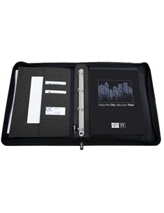 Portablocco Flap tessuto tecnico c/manici Flap f.to A4 nero City Time 61920 City Time BORSE-CARTELLE-VALIGIE 2