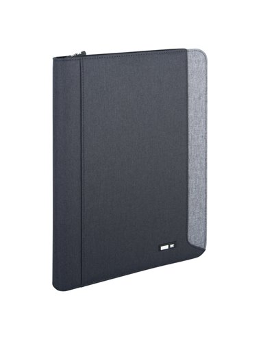 Portablocco Dual tessuto tecnico f.to A4 nero/grigio City Time 61500