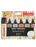 Astuccio 6 evidenziatori Stabilo Boss NatureColors 70/6-2-2