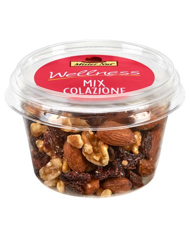 Mix frutta secca e disidratata mix colazione bicchiere 125g Mister Nut 118061300613