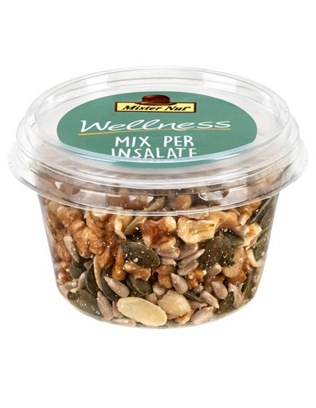 Mix frutta secca e semi Mix insalata bicchiere 125g Mister Nut 118076000613