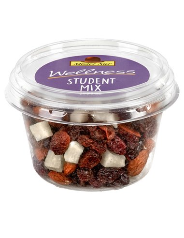Mix frutta secca e semi Student mix bicchiere 125g Mister Nut 118072000613