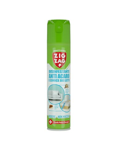 Bomboletta spray Zig Zag anti acaro e cimici dei letti 300ml 05-0755 ZIG ZAG INSETTICIDI