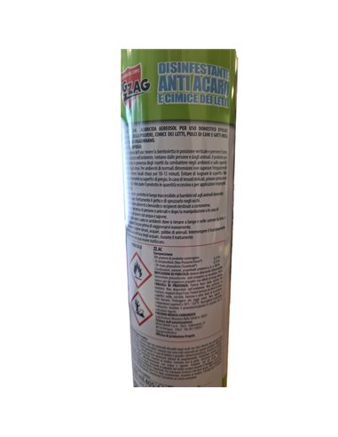 Bomboletta spray Zig Zag anti acaro e cimici dei letti 300ml 05-0755 ZIG ZAG INSETTICIDI
