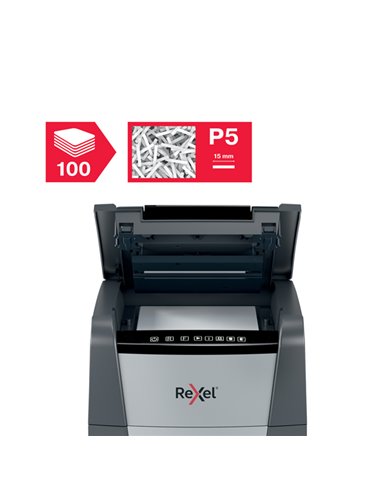 Distruggidocumenti automatico Optimum AutoFeed+ 100M Rexel 2020100MEU REXEL A FRAMMENTI E MICROFRAMMENTI